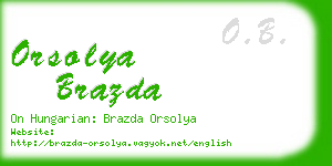 orsolya brazda business card